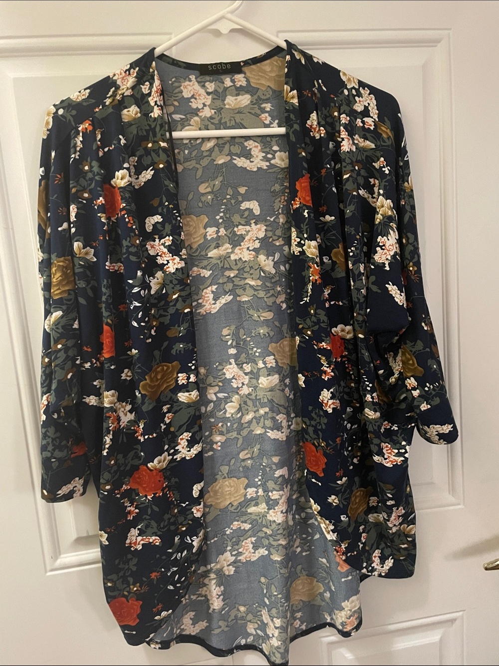 Scope Brand Shop Light Floral Cardigan - Women | Color: Blue | Size: Small